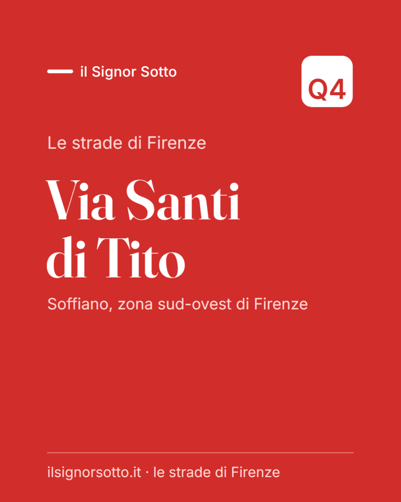 Via Santi di Tito, Quartiere 4 Firenze