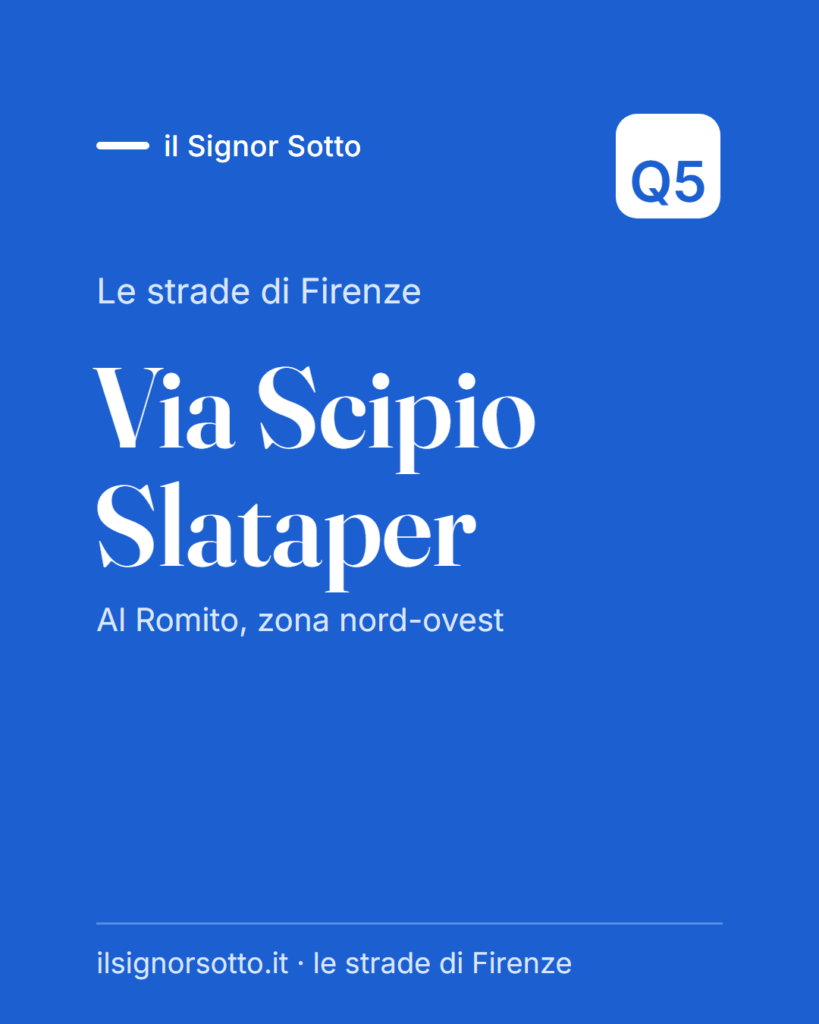 Via Scipio Slataper, Quartiere 5 Firenze