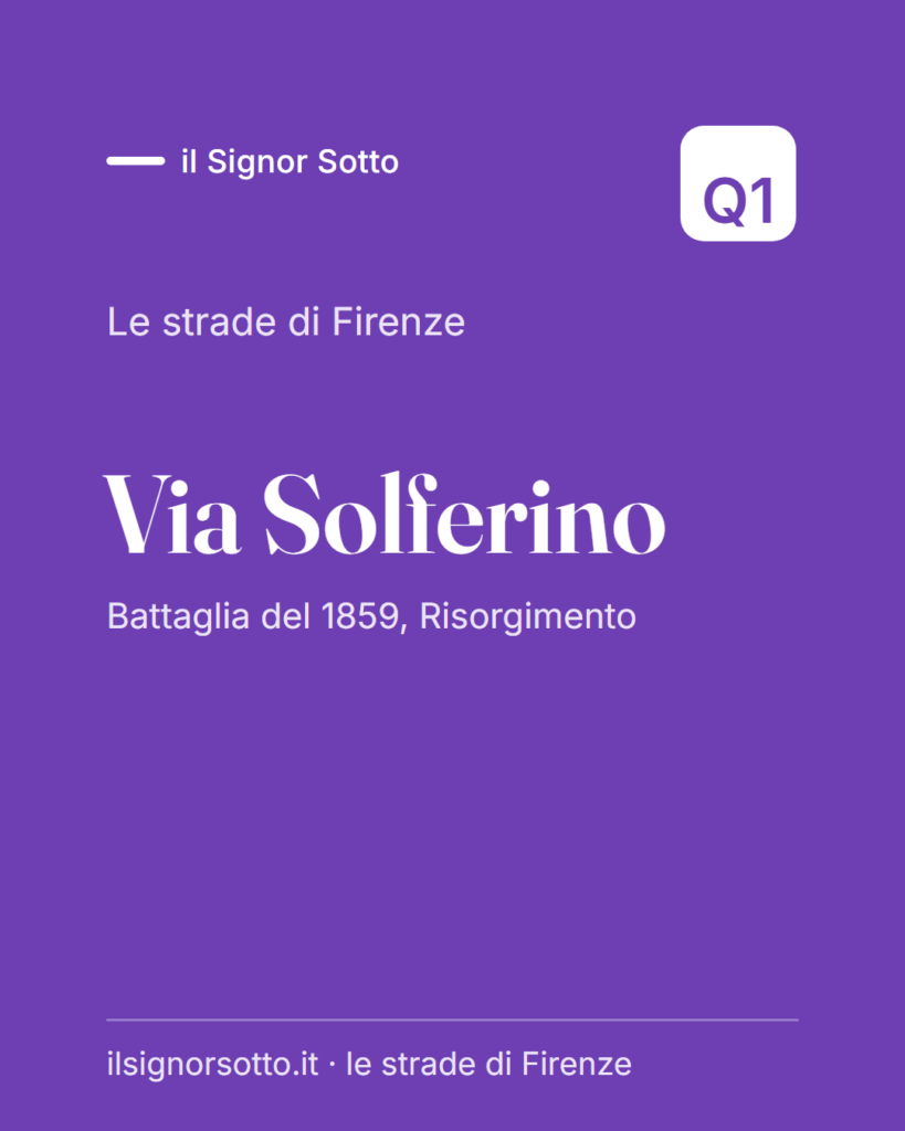 Via Solferino, Quartiere 1 Firenze