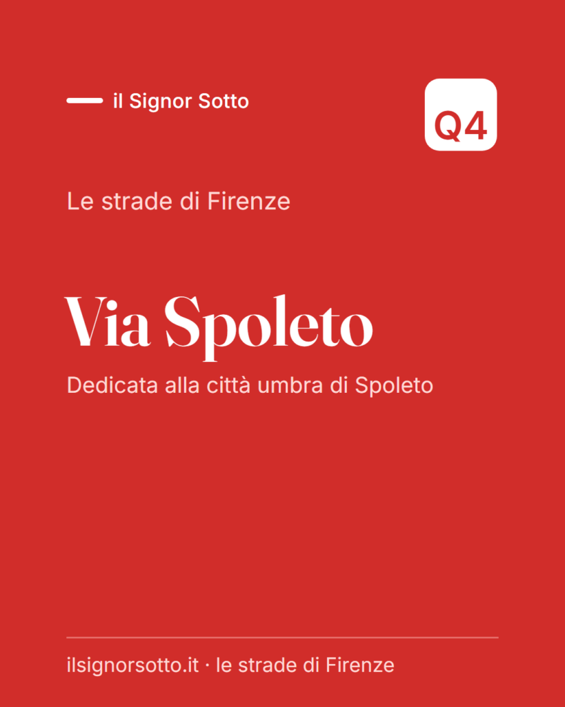 Via Spoleto, Quartiere 4 Firenze