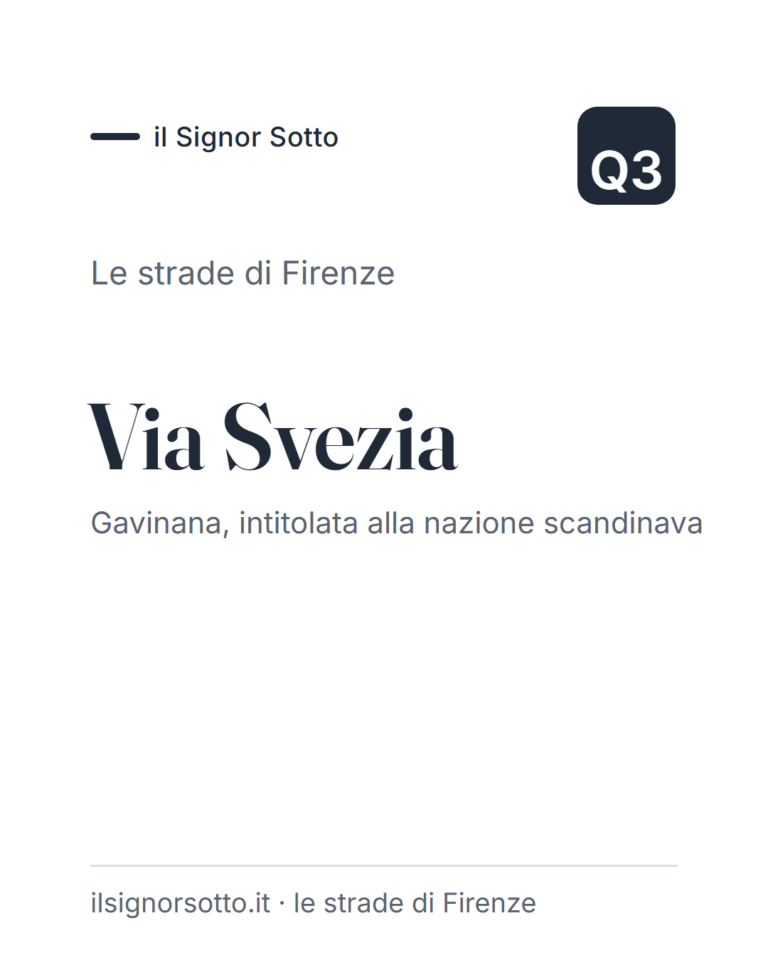 Via Svezia, Quartiere 3 Firenze