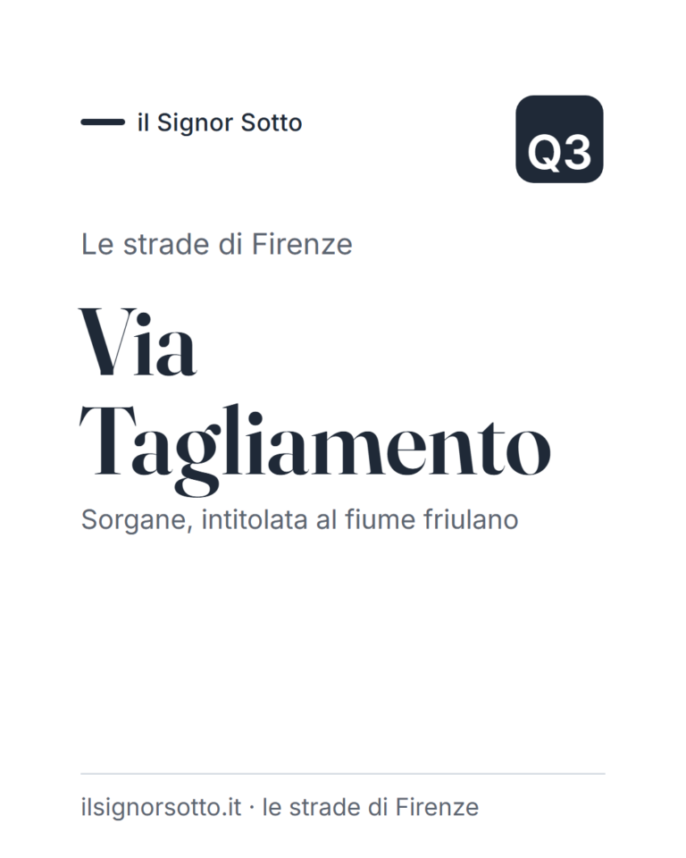 Via Tagliamento, Quartiere 3 Firenze