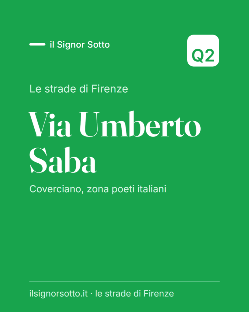 Via Umberto Saba, Quartiere 2 Firenze