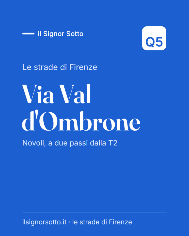 Via Val d’Ombrone, Quartiere 5 Firenze