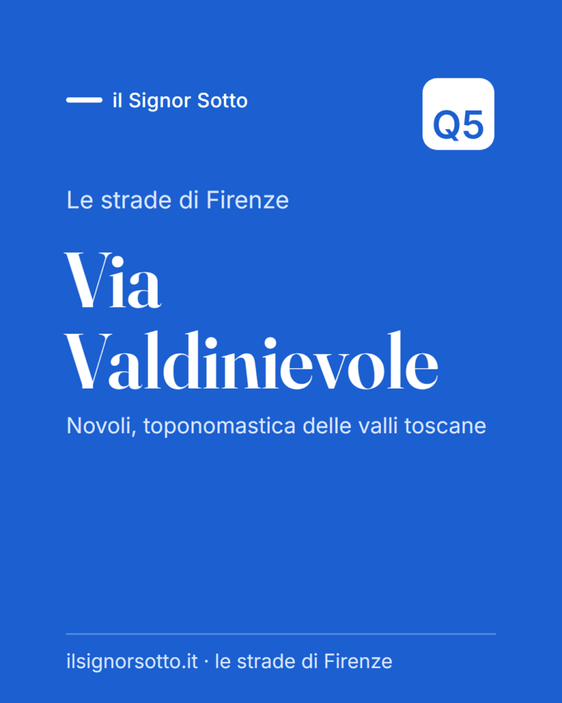 Via Valdinievole, Quartiere 5 Firenze