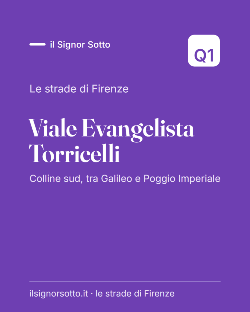 Viale Evangelista Torricelli, Quartiere 1 Firenze