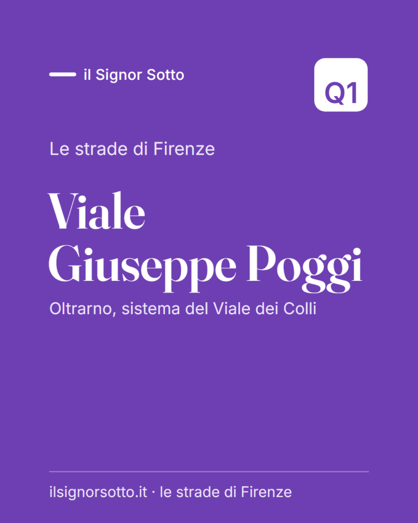 Viale Giuseppe Poggi, Quartiere 1 Firenze