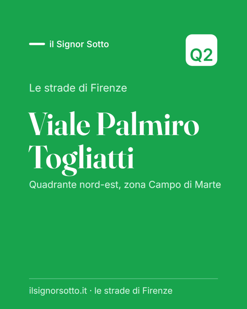 Viale Palmiro Togliatti, Quartiere 2 Firenze