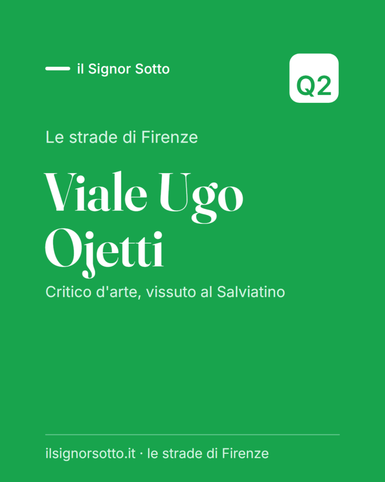 Viale Ugo Ojetti, Quartiere 2 Firenze