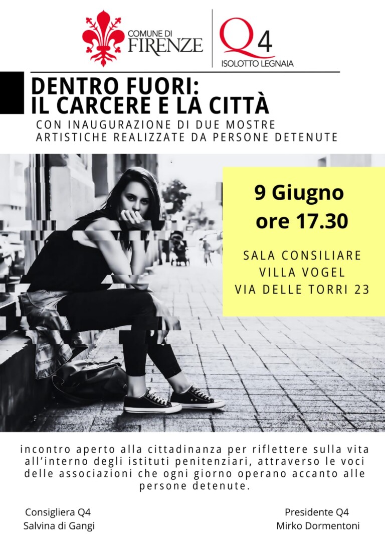 Locandina dell'incontro Dentro Fuori: il carcere e la città a Villa Vogel