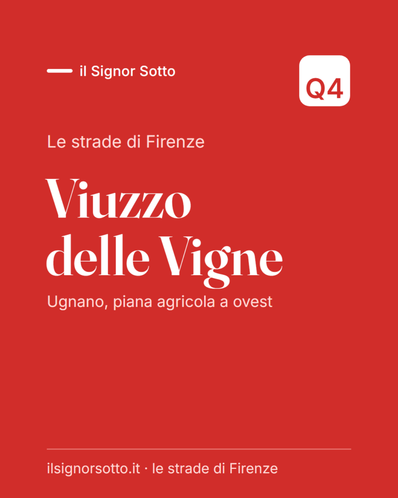 Viuzzo delle Vigne, Quartiere 4 Firenze