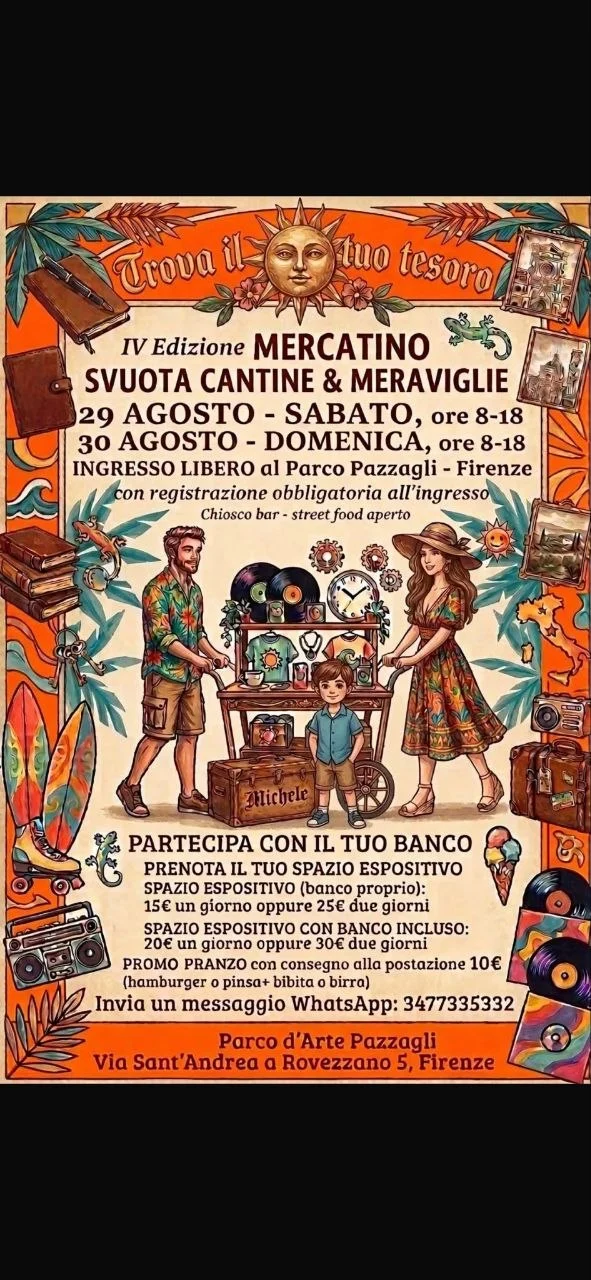 Locandina: Mercatino Svuota Cantine & Meraviglie: IV Edizione