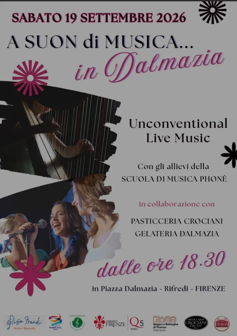 Locandina: "A suon di musica... in Dalmazia": Musica live con la Scuola Phoné