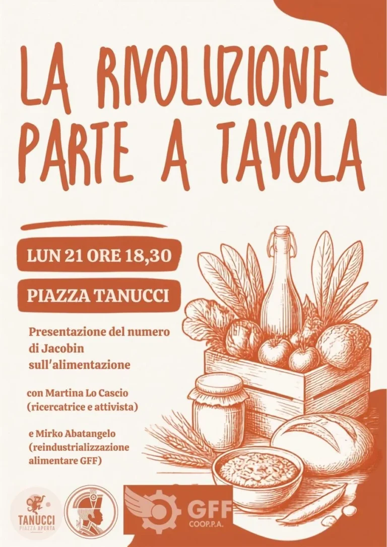 Locandina: Presentazione del numero di Jacobin sull'alimentazione