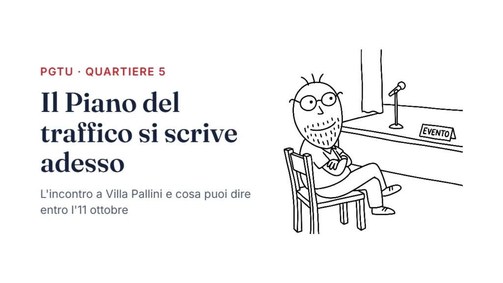 Signor Sotto; incontro pubblico; sala; microfono; PGTU Quartiere 5