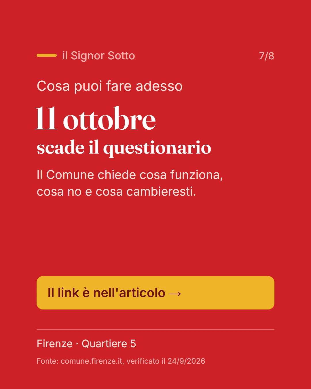 questionario mobilita; 11 ottobre 2026; Comune di Firenze; partecipazione
