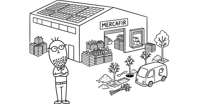 Mercafir; mercato agroalimentare; Novoli; pannelli solari; alberi; furgone elettrico; Il Signor Sotto
